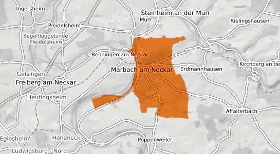 Mietspiegelkarte Marbach am Neckar